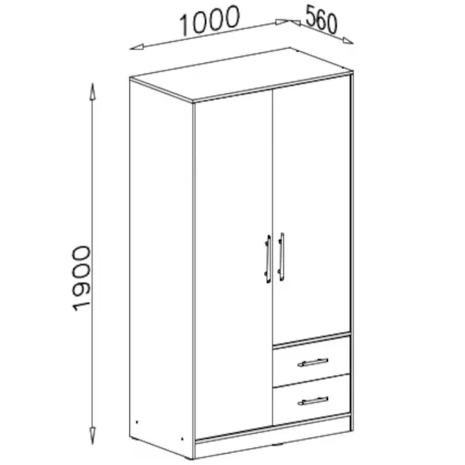 Szafa Smart SR3 100 cm dąb sonoma/biały