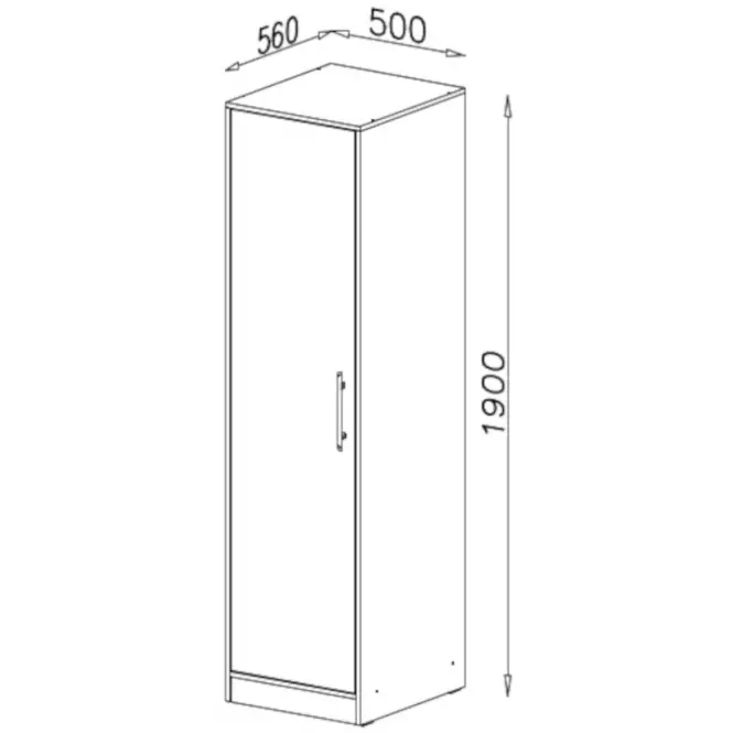 Szafa Smart SR5 50 cm dąb sonoma/biały