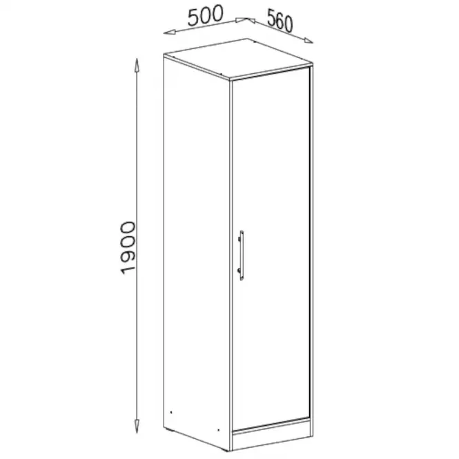 Szafa Smart SR5 50 cm dąb sonoma/biały