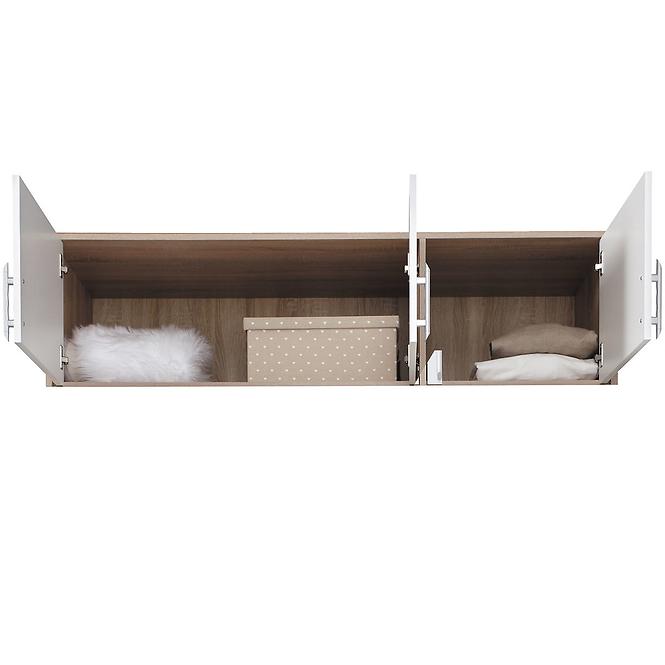 Nadstawka szafy Smart SRN2 150 cm dąb sonoma/biały