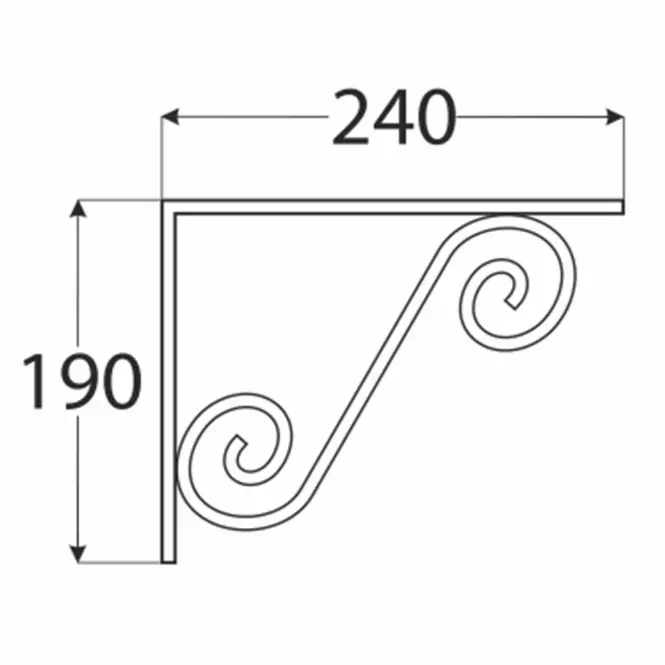 Wspornik WOZ 240 HC240X190