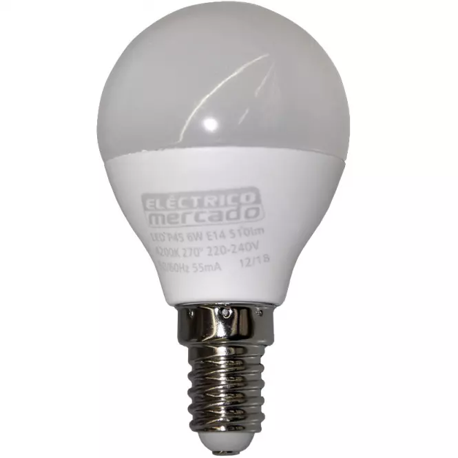 Żarówka LED EM 6W P45 E14 4200K,2