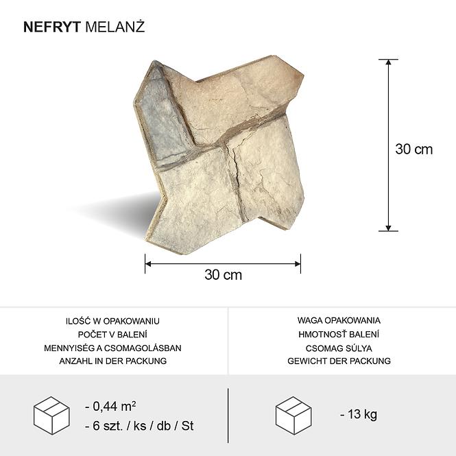 Kamień Betonowy Nefryt Melanż