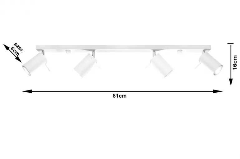 Plafon Oregon 4L white A-331