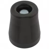 Odbojnik drzw. gum. duży śr.53mm czarny