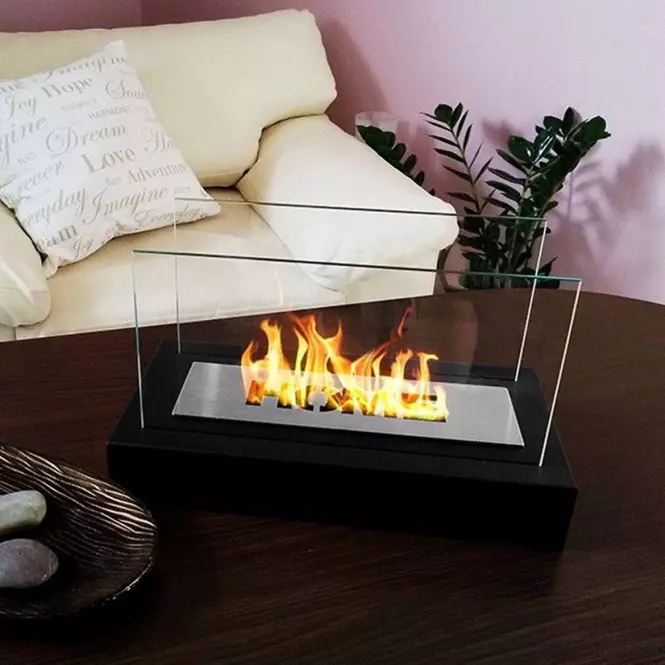 Biokominek Home czarny strukturalny
