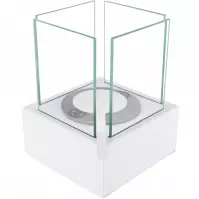 Biokominek wolnostojący Smart biały strukturalny