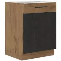 Szafka kuchenna VIGO grafit mat 60D 1F BB