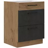 Szafka kuchenna VIGO grafit mat 60D 3S BB