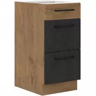 Szafka kuchenna VIGO grafit mat 40D 3S BB