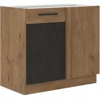 Szafka kuchenna VIGO grafit mat 90ND 1F BB
