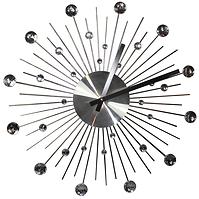 Zegar ścienny crystals srebrny śr. 50cm