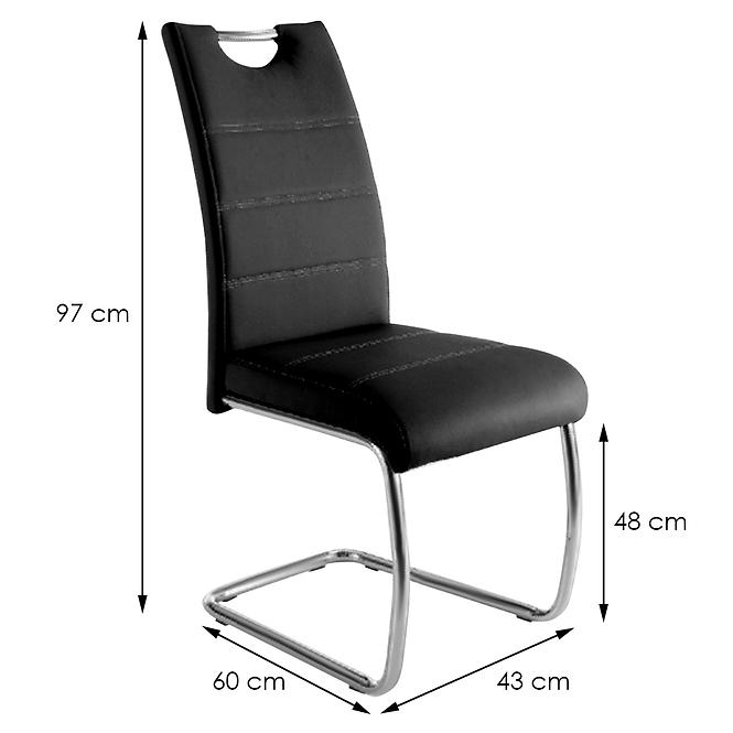 Krzesło Funky czarne U-5