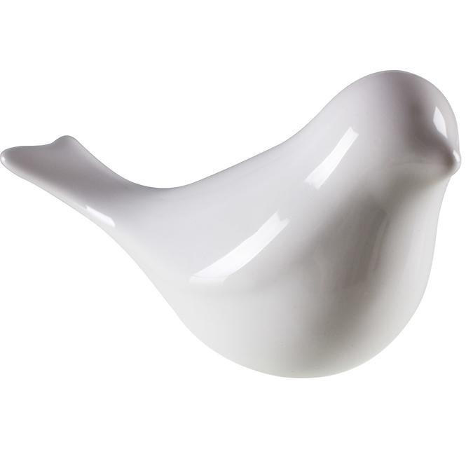 Figurka ceramiczna Swallow, wys. 8 cm, kol. biały
