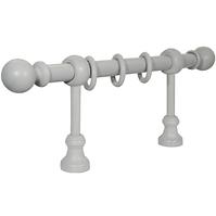 Karnisz drewniany style 240 pojedynczy szary FI 28