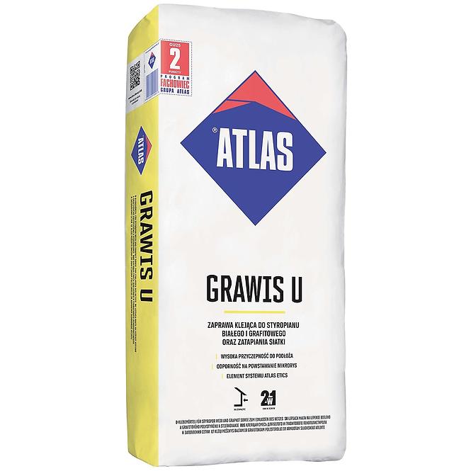 Atlas Grawis U zaprawa klejąca do styropianu oraz zatapiania siatki  25kg