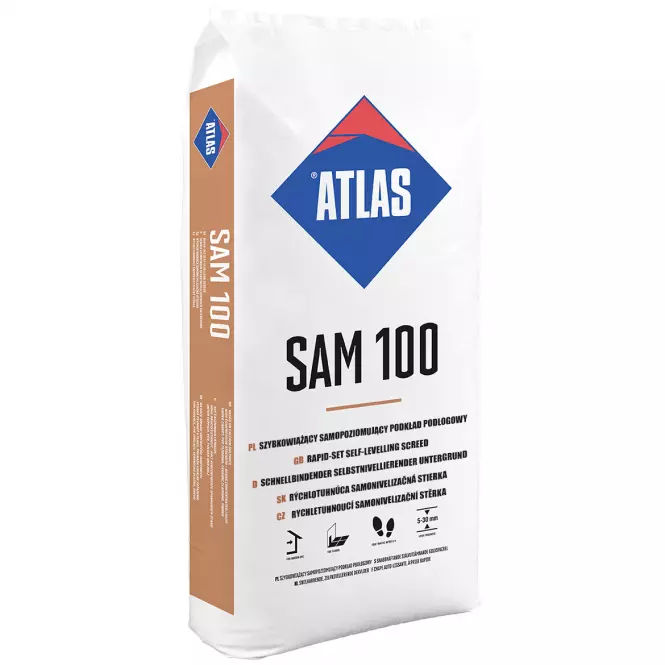 Atlas SAM 100 Zaprawa Samopoziomująca 25 kg