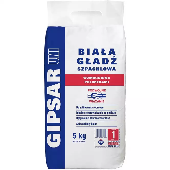 Atlas Gipsar Uni gładź szpachlowa polimerowa 5kg
