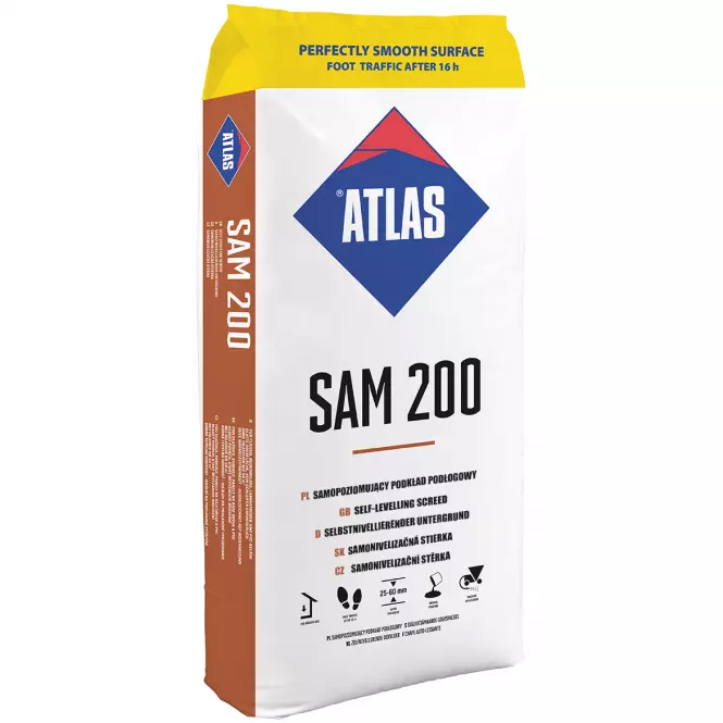 Atlas SAM 200 Zaprawa Samopoziomująca  25 kg