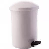 Kosz z pedałem 3,8 l biały 537-01