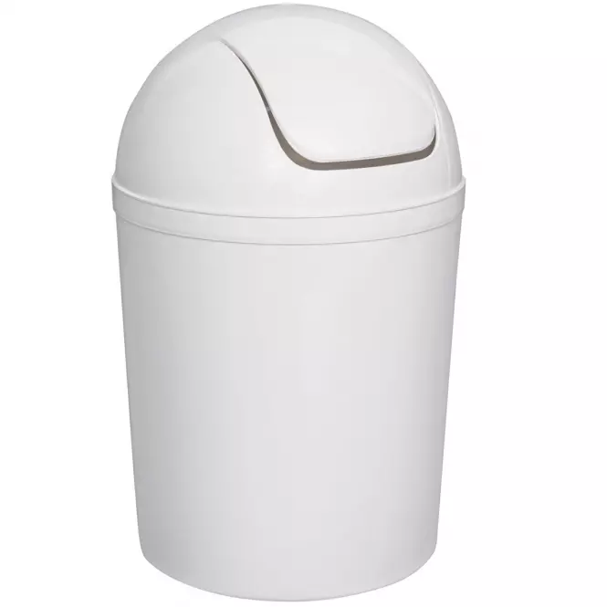 Kosz uchylny 5 l biały 506-01