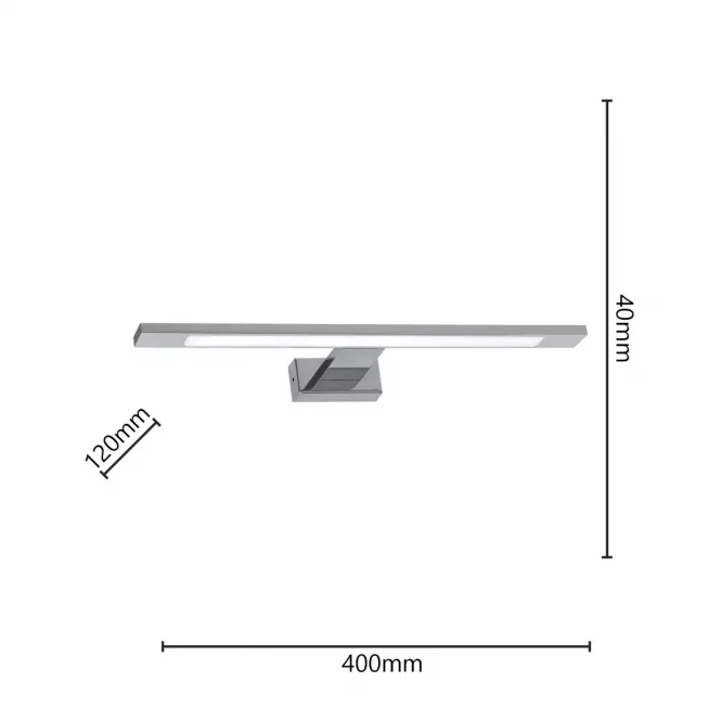 Lampa Shine 030 Chrom 40cm IP44 K1
