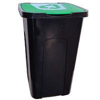 Pojemnik na śmieci 50 l do sortowania zielony
