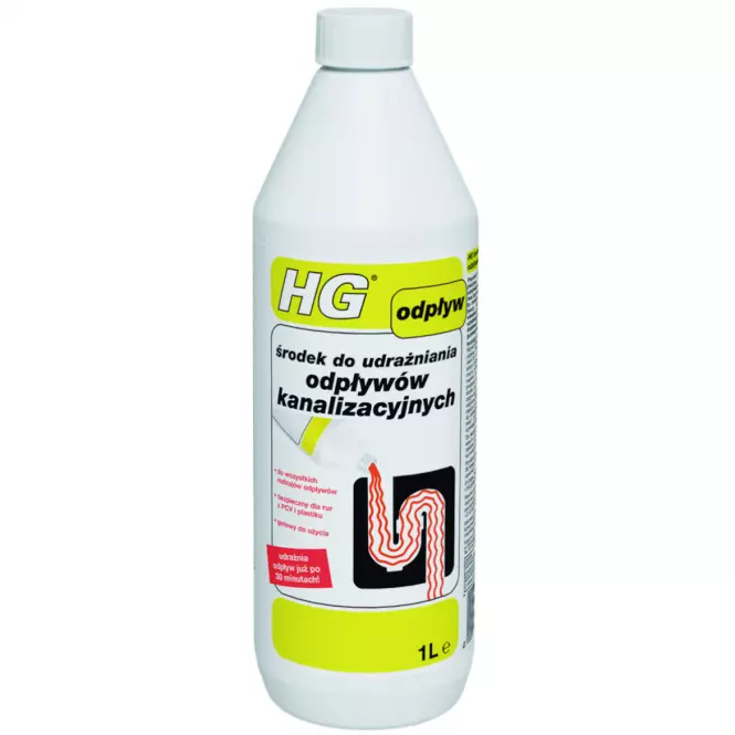HG środek do udrażniania odpływów kanalizacyjnych, 1 l