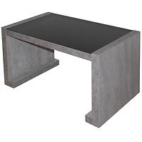 Ława Arsinoe beton/czarne szkło