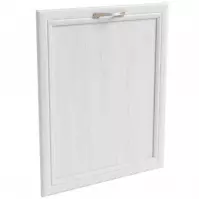 Front zmywarki  MDF 713x596 biały/dąb lancelot