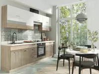 Kuchnia Premio 260 zestaw C plus z blatem (1,9M+0,7M) sonoma/biały Kuchnia Premio 260 zestaw C plus z blatem (1,9M+0,7M) sonoma/biały