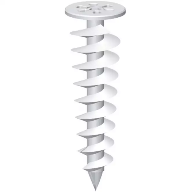 Wkręt spiralny tworzywowy do montażu w styropianie 50 x 28