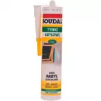 Soudal Uszczelniacz Akrylowy Lekki Szpachlowy Biały 280ml
