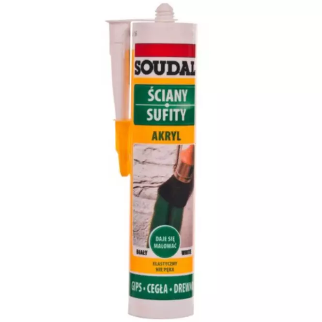 Soudal Uszczelniacz Akrylowy Acryrub Biały 280ml