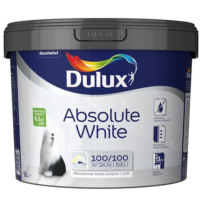 Dulux Absolute White 9l