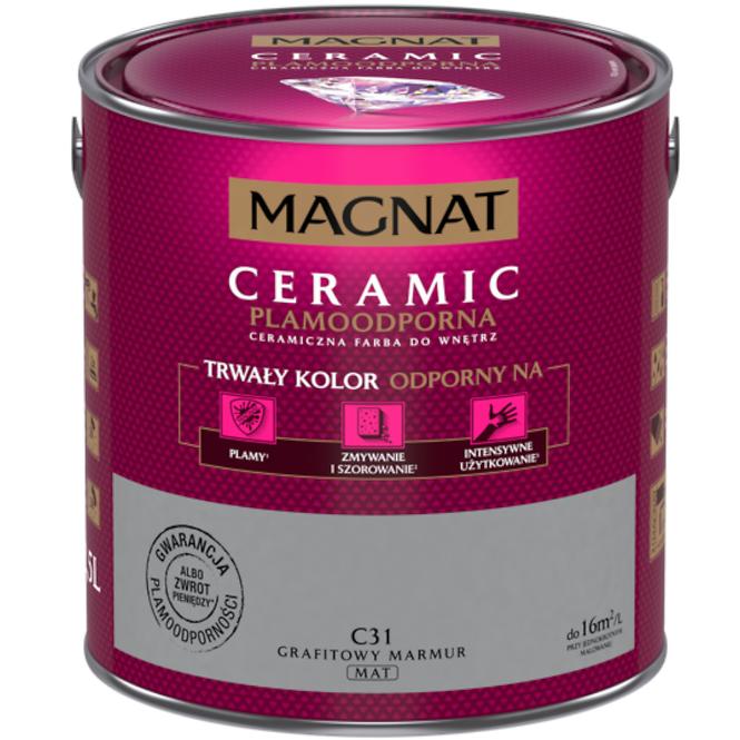 Magnat Ceramic Ceramiczna Farba Do Wnętrz Grafitowy Marmur 2,5l