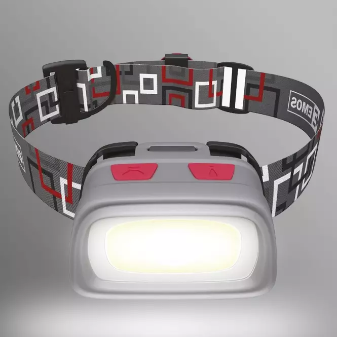 Latarka czołowa Cob + cree LED 3× AAA  P3531