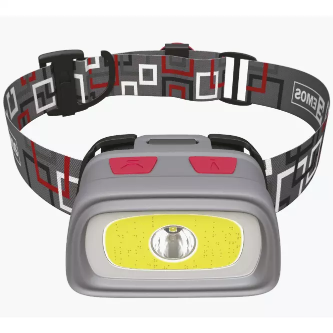 Latarka czołowa Cob + cree LED 3× AAA  P3531