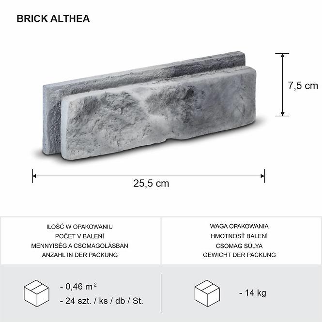 Kamień Betonowy Brick Althea Gray