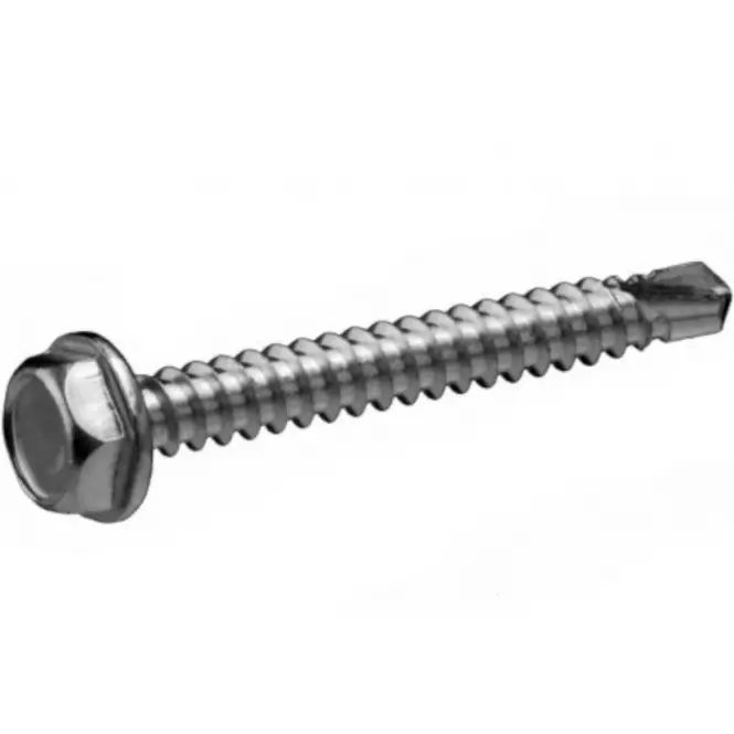 Wkręt samowiercący z podkładką ocynk 6,3x38mm din 7504k