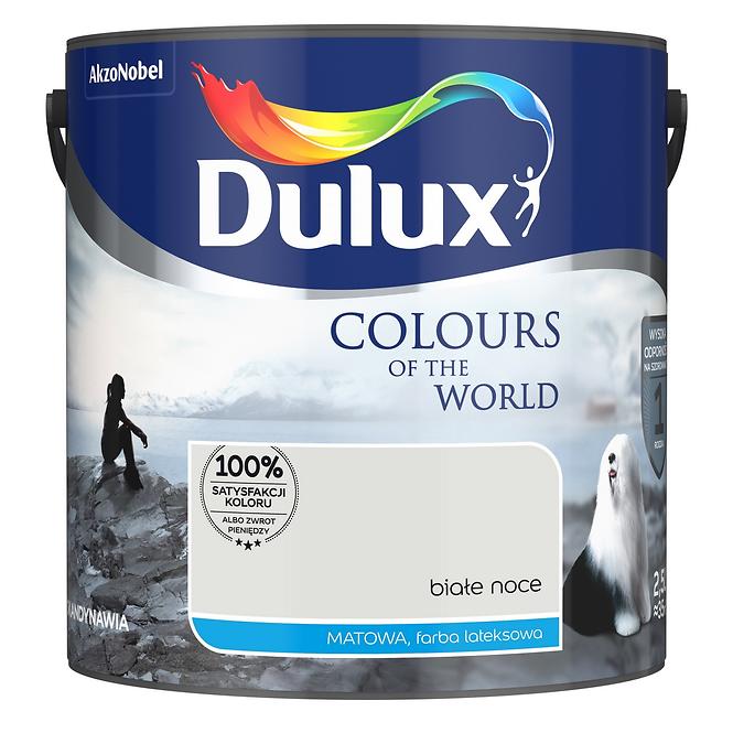 Dulux Kolory Świata Lateksowa Emulsja Do Ścian i Sufitów Białe Noce 2,5l