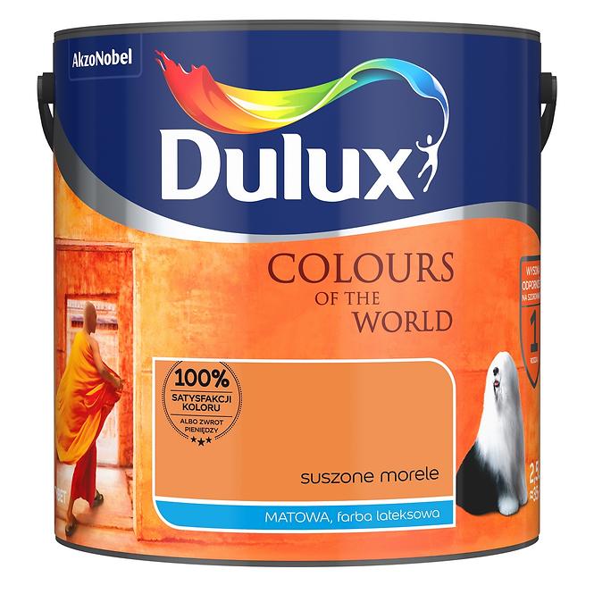 Dulux Kolory Świata Lateksowa Emulsja Do Ścian i Sufitów Suszone Morele 2,5l