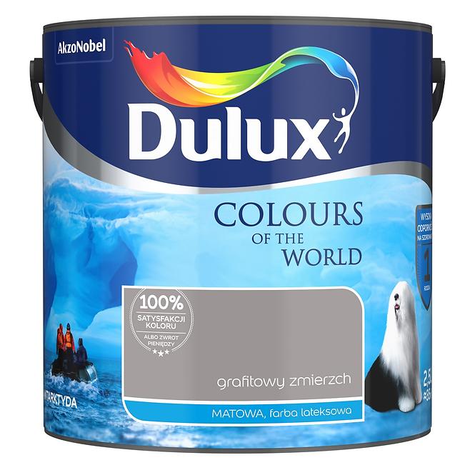 Dulux Kolory Świata Lateksowa Emulsja Do Ścian i Sufitów Grafitowy Zmierzch 2,5l