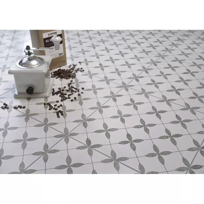 Gres Patchwork Clover Gray Pattern 29,8/29,8