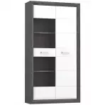 Witryna L Lenox ENXV721L biały połysk/beton