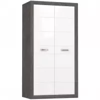 Szafa Lenox ENXS821 biały połysk/beton