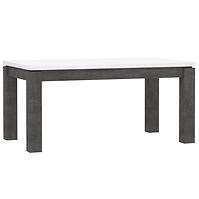 Stół rozkładany Lenox/Brugia ALCT44 160,4/206,4x90,4cm  biały połysk/beton