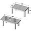 Stół rozkładany Lenox/Brugia ALCT44 160,4/206,4x90,4cm  biały połysk/beton,4