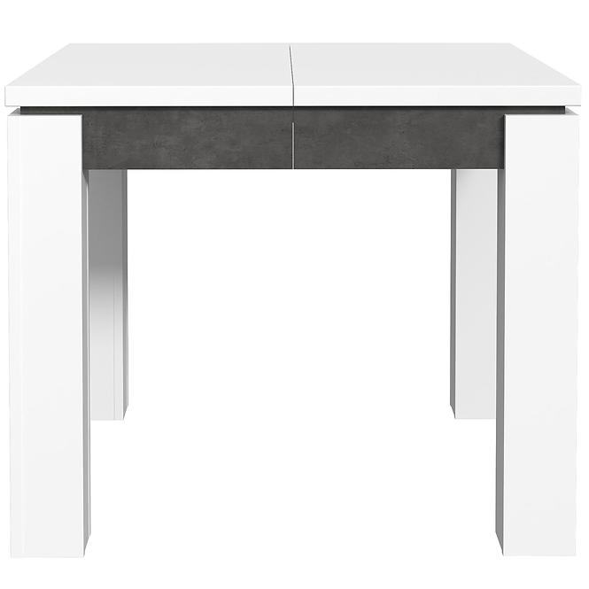 Stół rozkładany Brugia/Lenox EST45-C639 90/180x90,4 cm szary/biały połysk