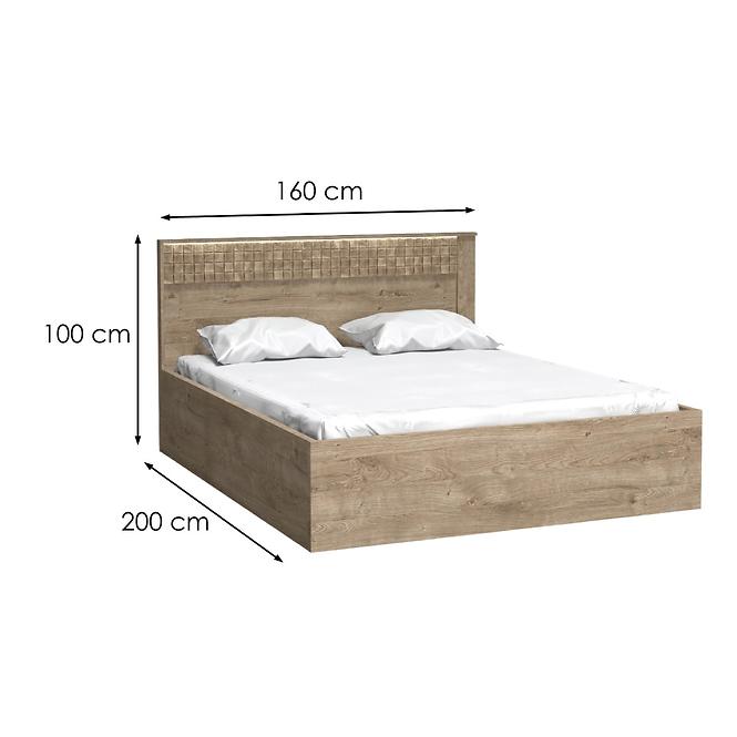 Łóżko Natural N-17 160+ podnośnik bez materaca kratka RI